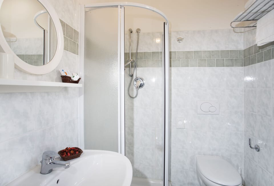 Shower, rainfall showerhead, hair dryer, bidet