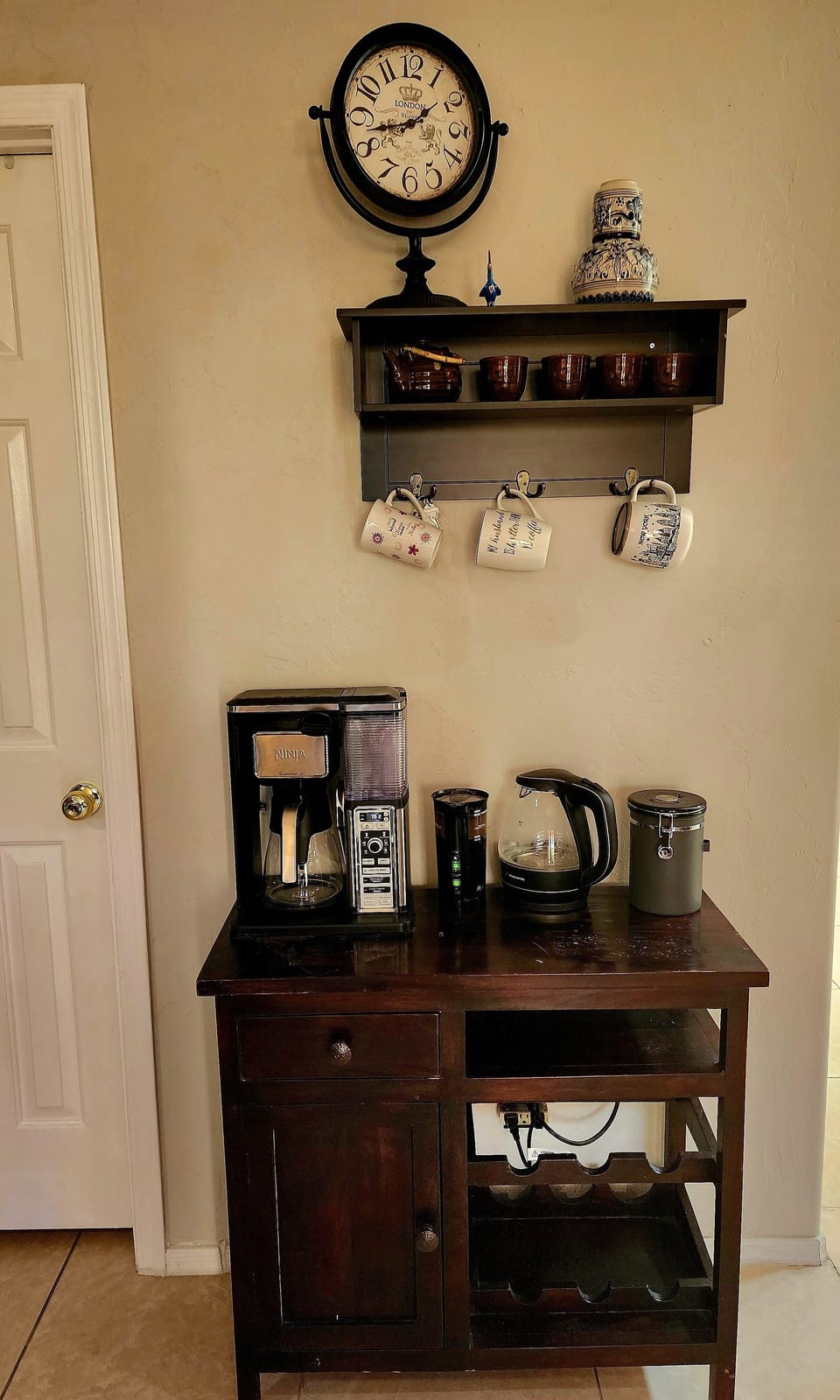 coffee and tea area