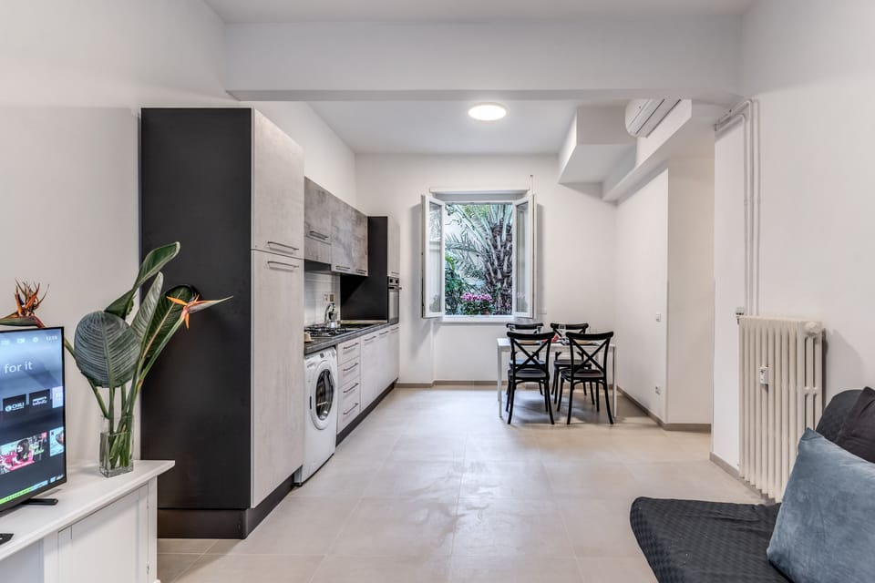 Comfort Apartment | Private kitchen | Full-size fridge, oven, stovetop, dishwasher