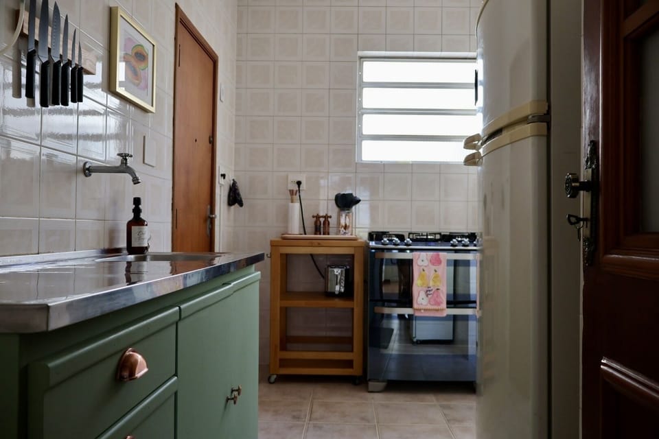 Kitchen with six-burner stove and dual ovens