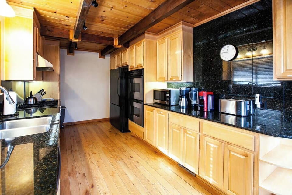 Updated kitchen fully equipped for home cooked meals during your stay!