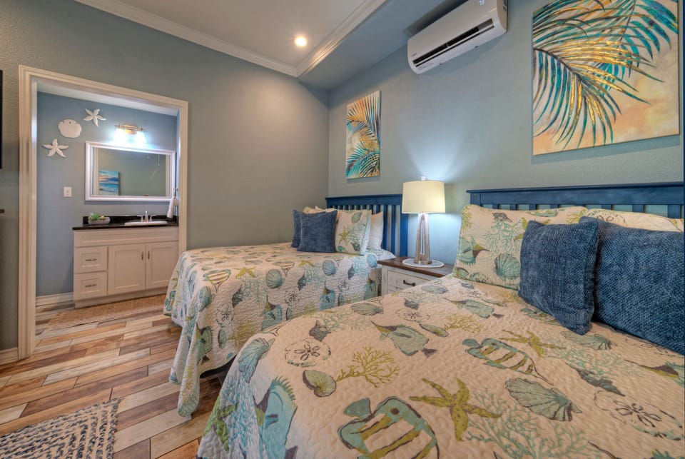 Two full beds.