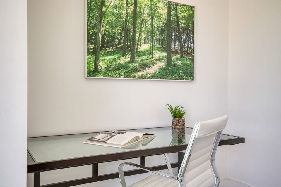 Private workspace in Bedroom 2.