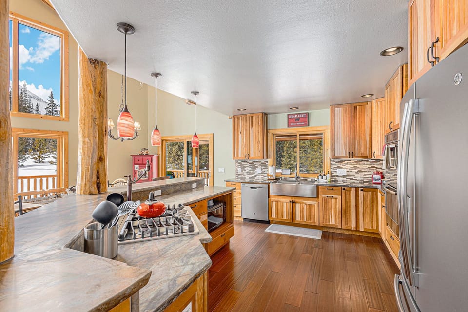 A spacious kitchen perfect for prepping a feast