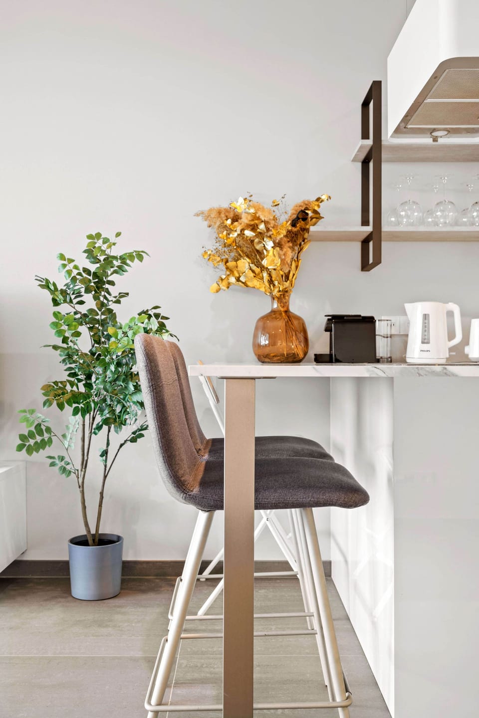 A cozy corner to inspire creativity and productivity during your stay.