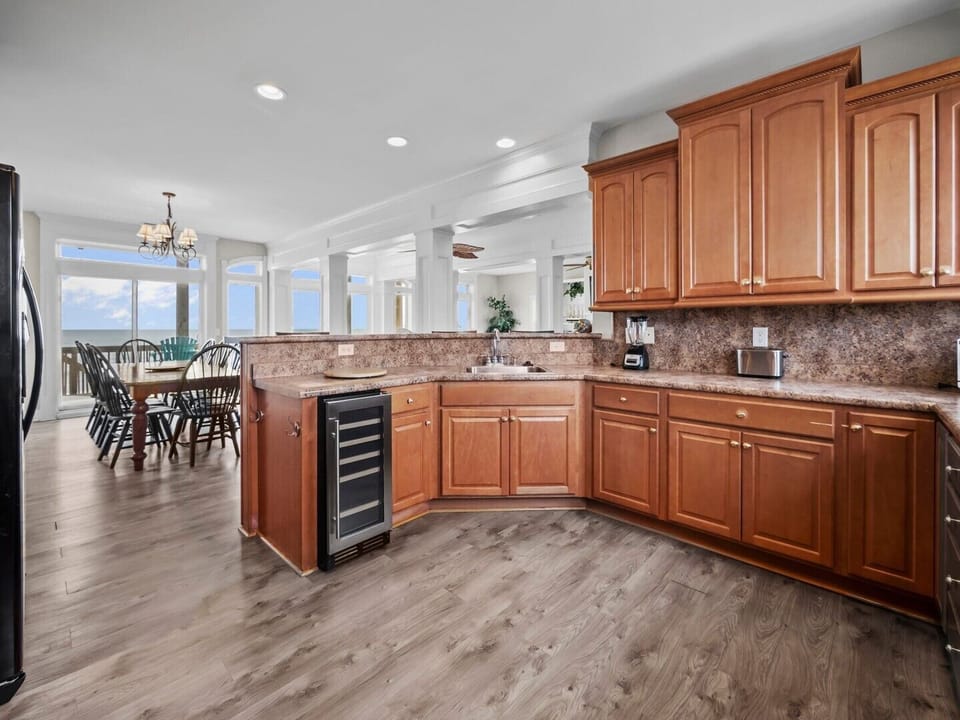 Excellent Ocean Views from Kitchen