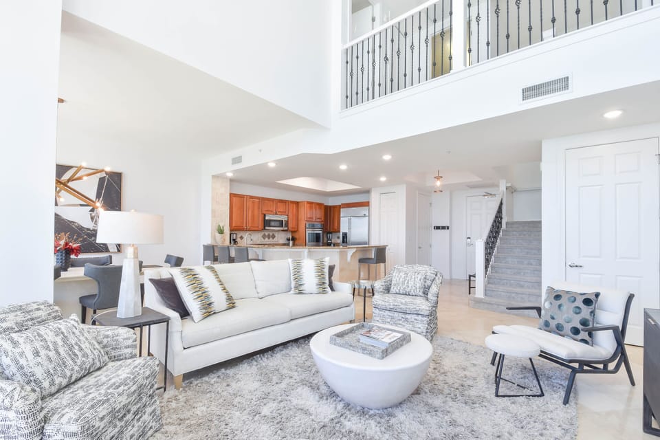 Silver Beach Towers West Penthouse 1705 -  Living Area