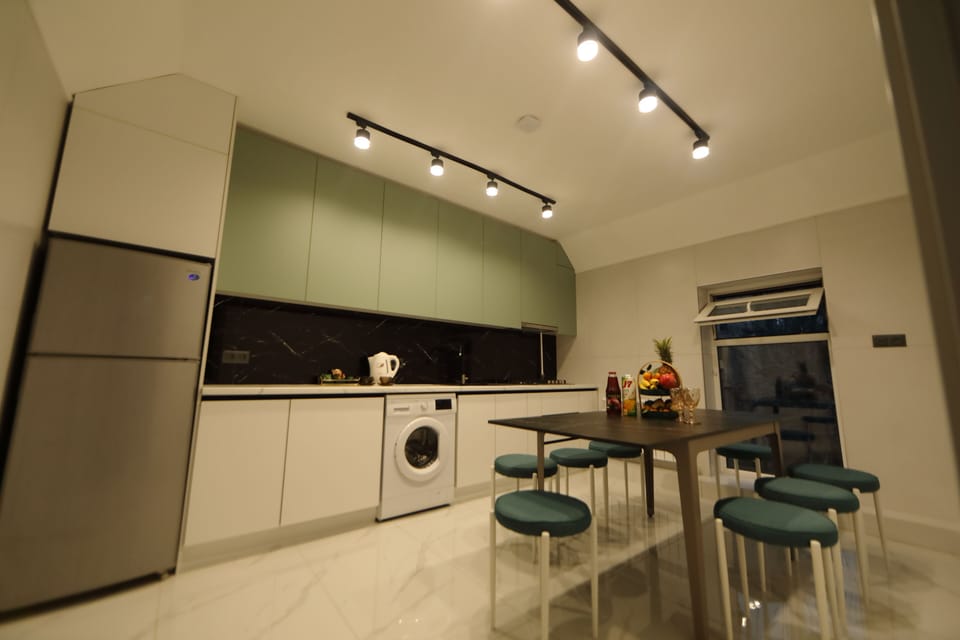 Shared fridge, microwave