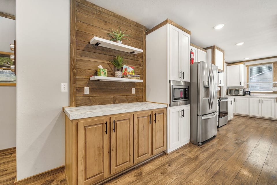 Fully stocked kitchen