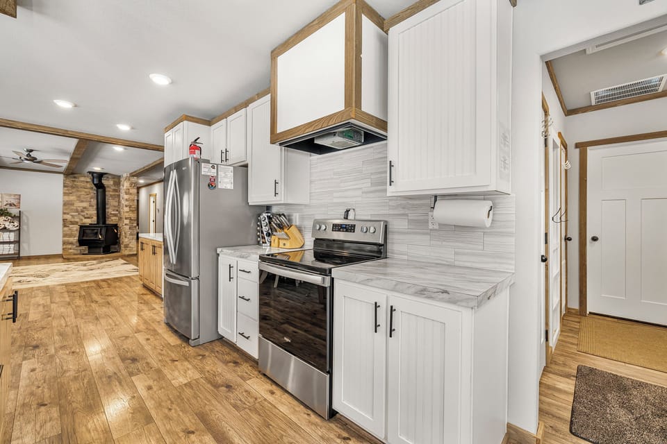 Fully stocked kitchen