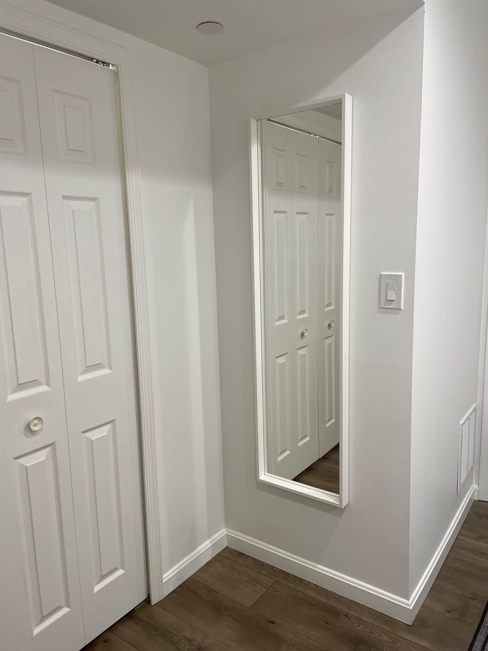 Full-Length Mirror in Bedroom