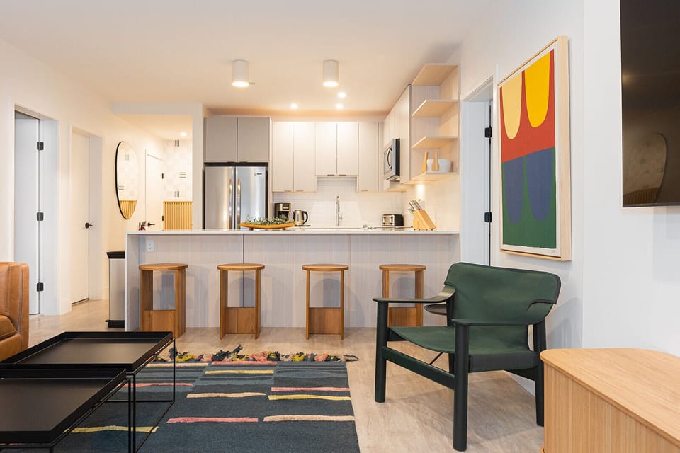 Condo | Living area | 40-inch flat-screen TV with cable channels