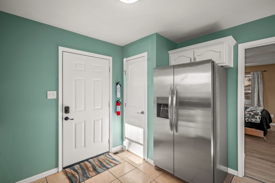 Kitchen with stainless appliances