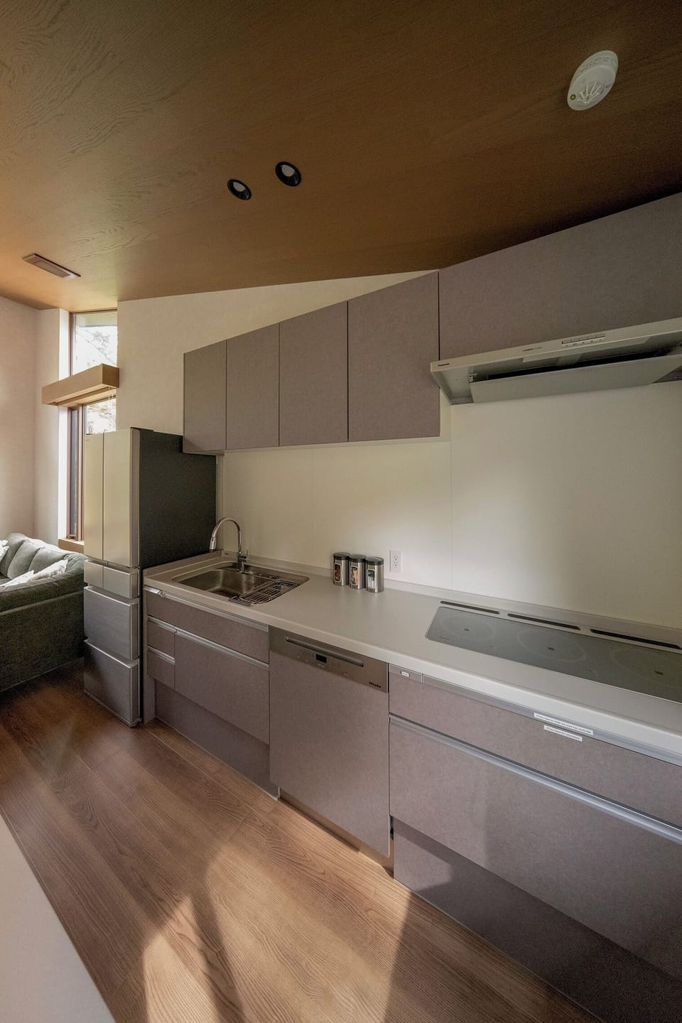 Luxury Chalet | Private kitchen | Full-size fridge, microwave, oven, stovetop