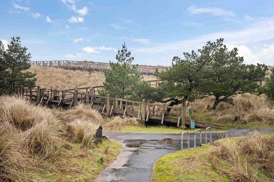 Beach access just outside the rental.