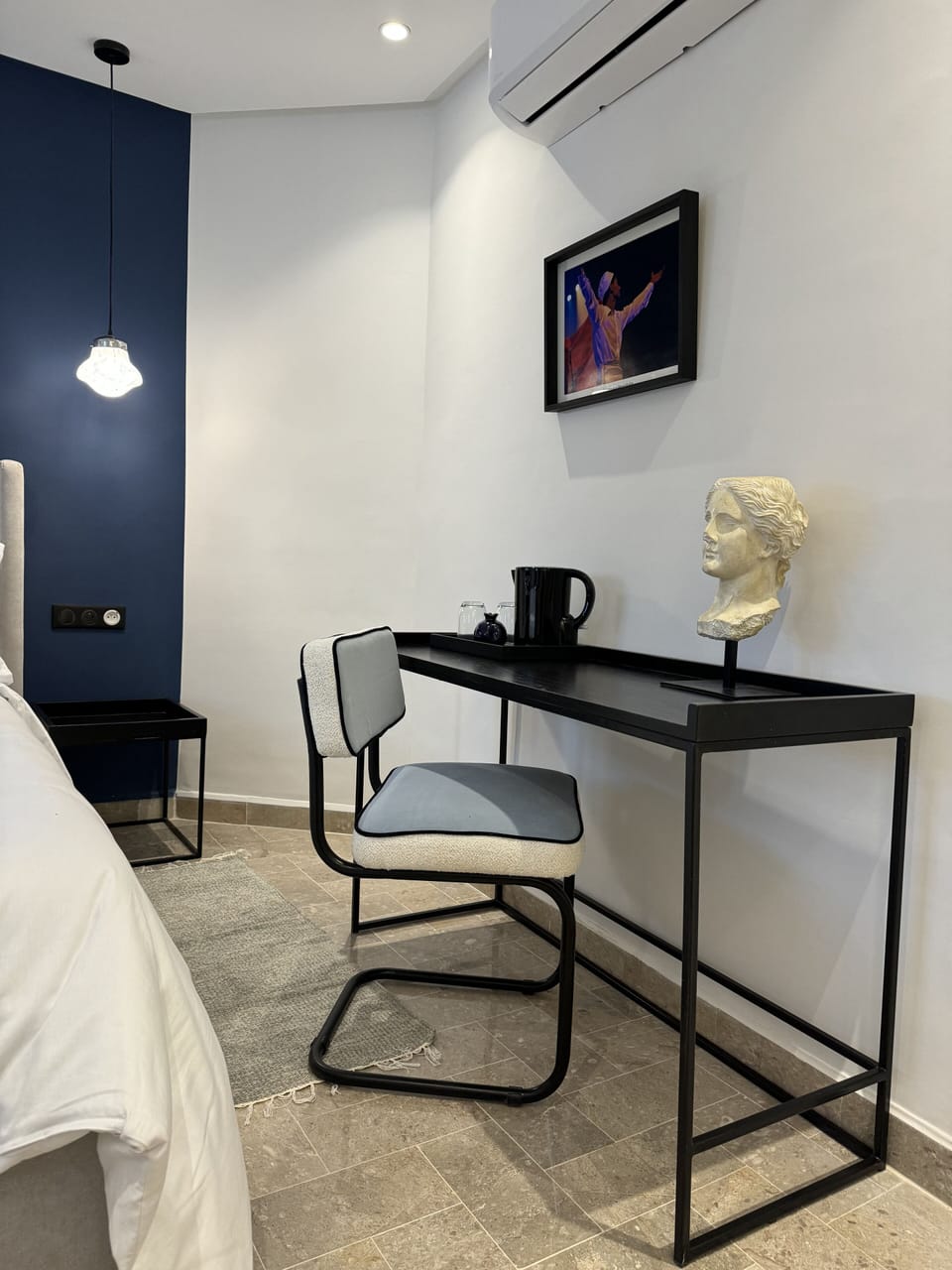 Individually furnished, laptop workspace, blackout drapes, soundproofing