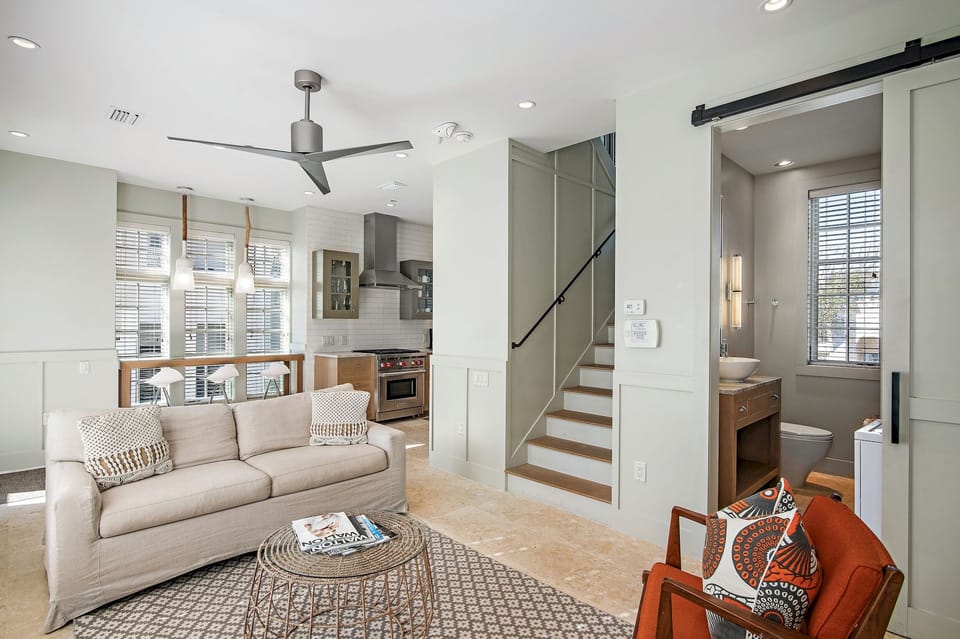 34 S. Briland Lane Carriage House - Rosemary Beach - Living Area