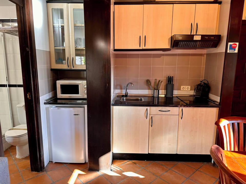 Superior Studio | Private kitchen | Mini-fridge, microwave, stovetop, toaster