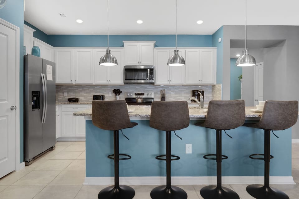 Indoors, Kitchen, Kitchen Island, Refrigerator, Furniture