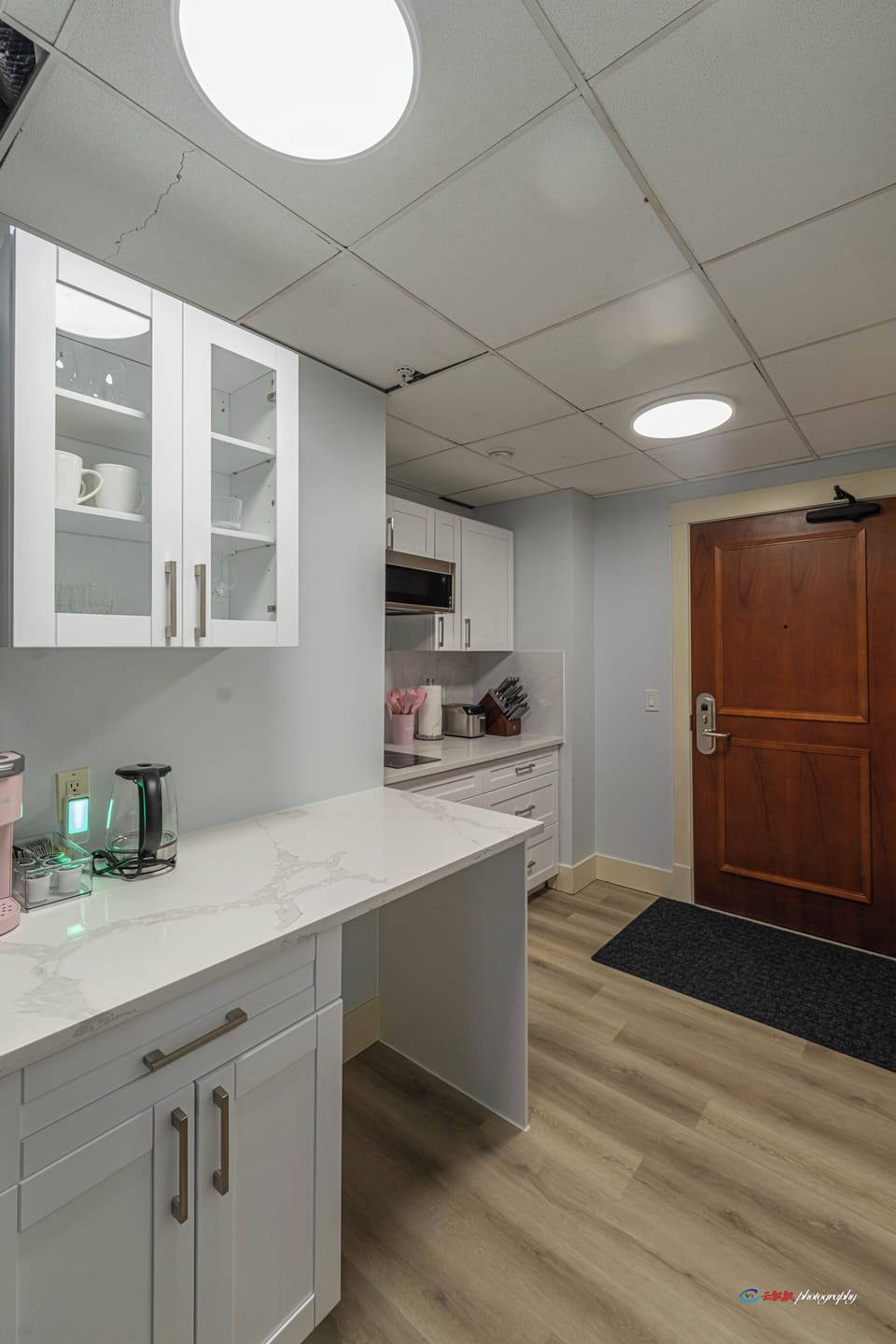 Romantic Studio | Private kitchen | Coffee/tea maker, fridge, microwave, stovetop