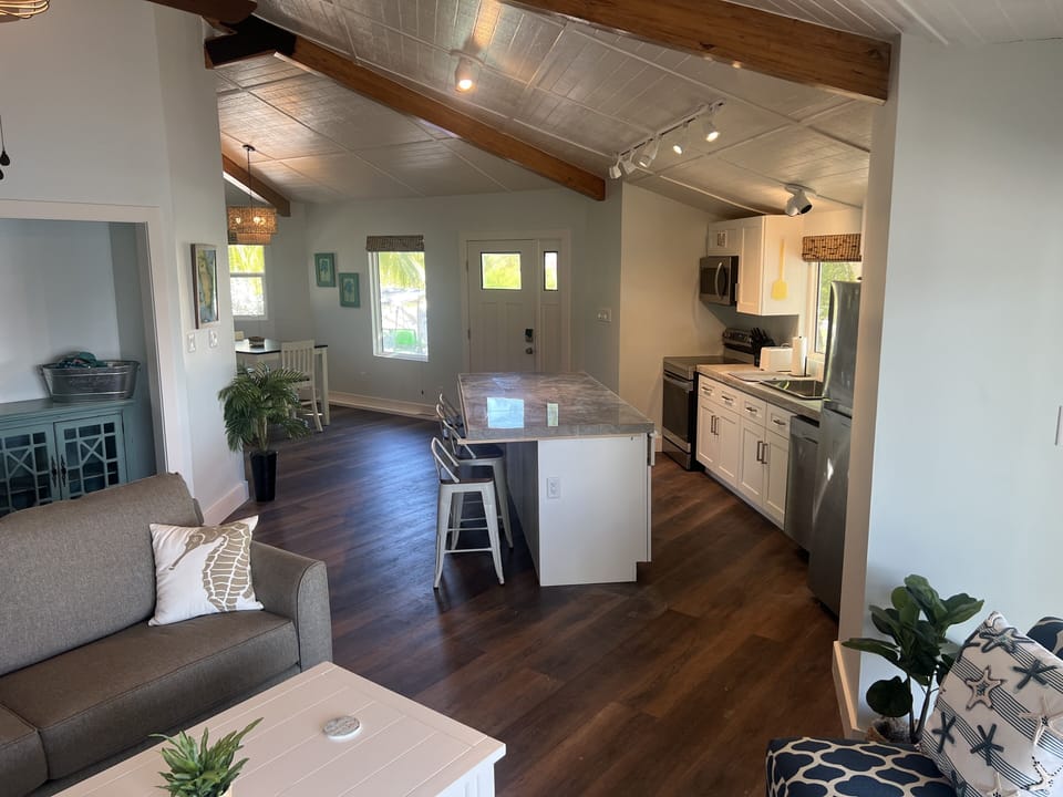 Family Room View to Kitchen and Dining
