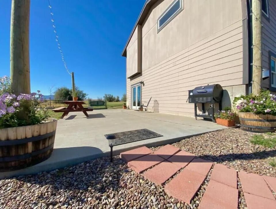 Back patio; Guest entrance