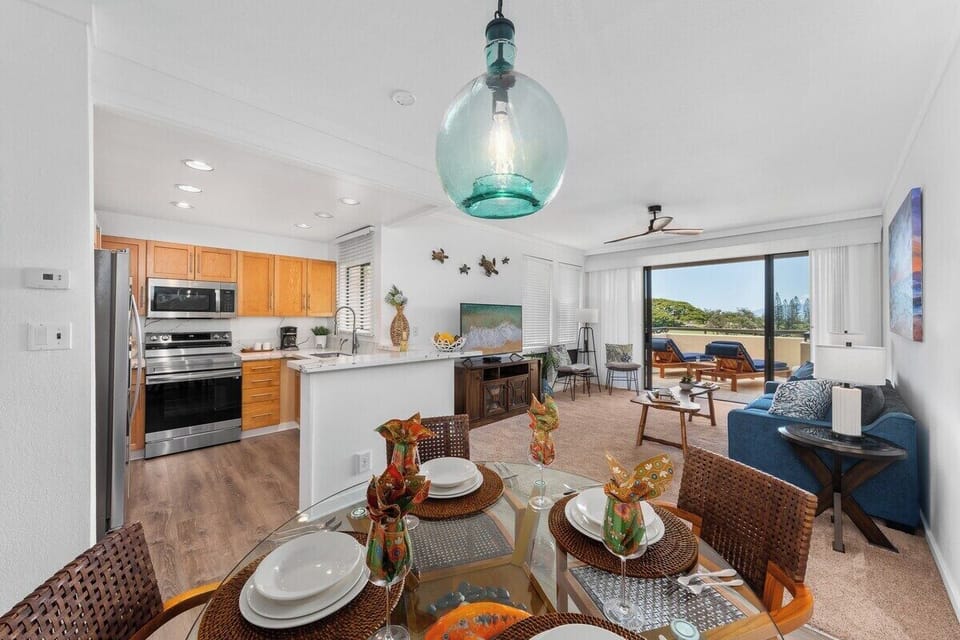Experience a relaxing stay with a kitchen and dining area designed for comfort.