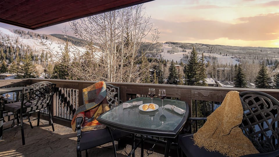 Deck, Main Level - Outdoor seating area with mountain views