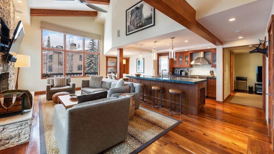 Great Room, Main Level - Open layout near kitchen