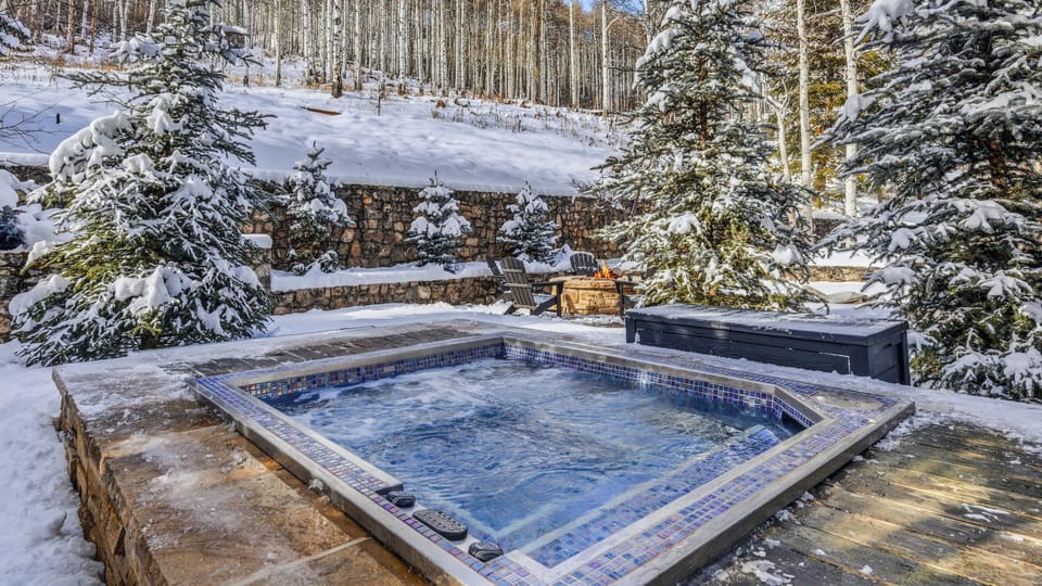Hot Tub, Main Level - Surrounded by snow