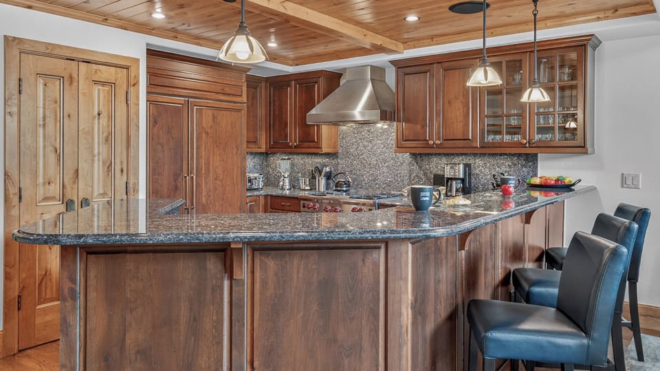 Kitchen, Main Level - Island with bar seating