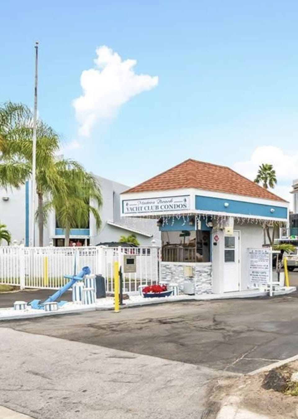Entrance to Madeira Beach Yacht Club.