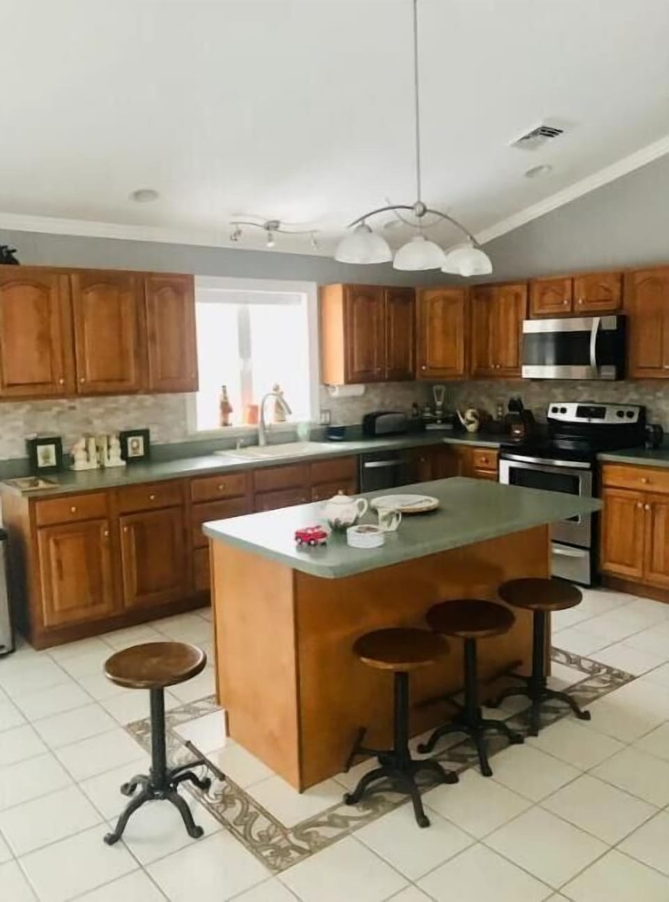 Kitchen located on the second floor connected to open plan living & dining area