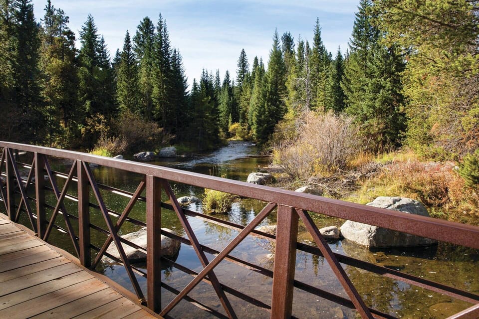 Many trails to hike or bike during the warmer months.