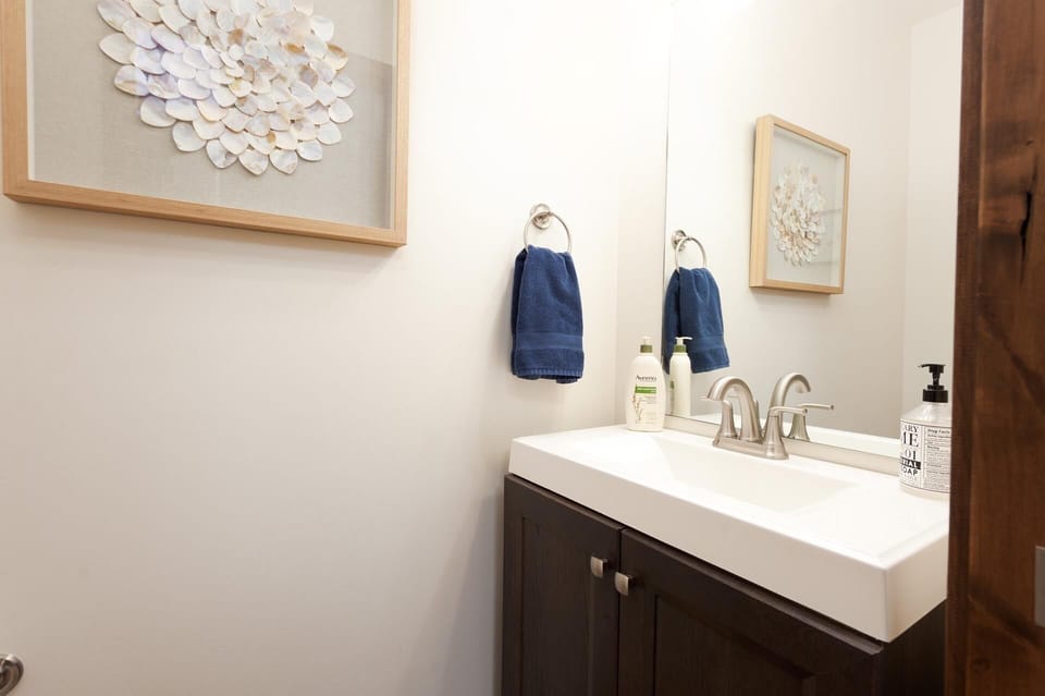 1/2 Bathroom off the Main Living Space