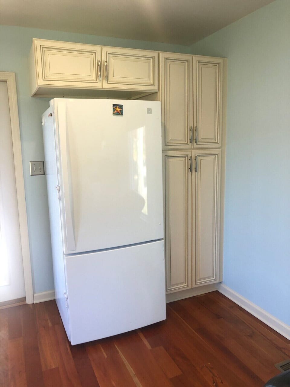 Full size fridge and pantry upstairs