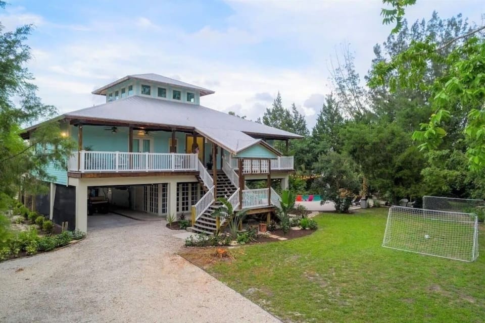 ON A PRIVATE DRIVEWAY, WITH A GORGEOUS POOL, FIREPIT, OUTDOOR DINING & LOUNGING.