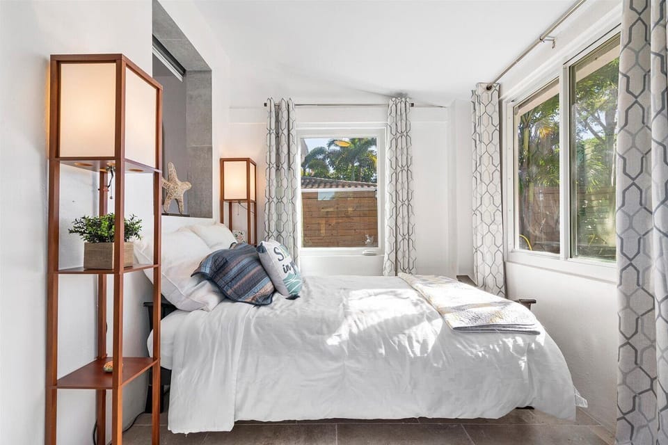 Full bed in the den area 