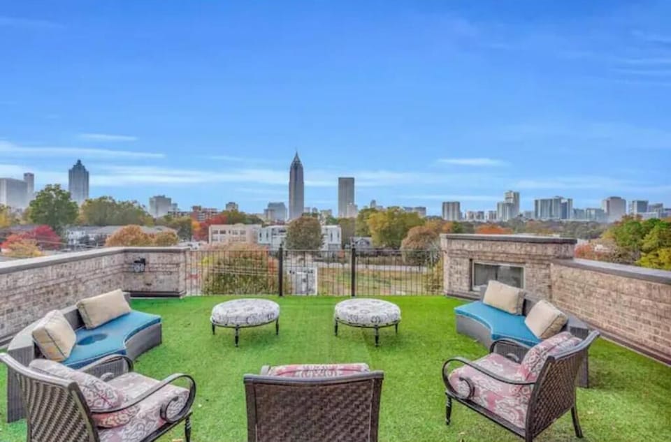 Castle townhouse roof top
