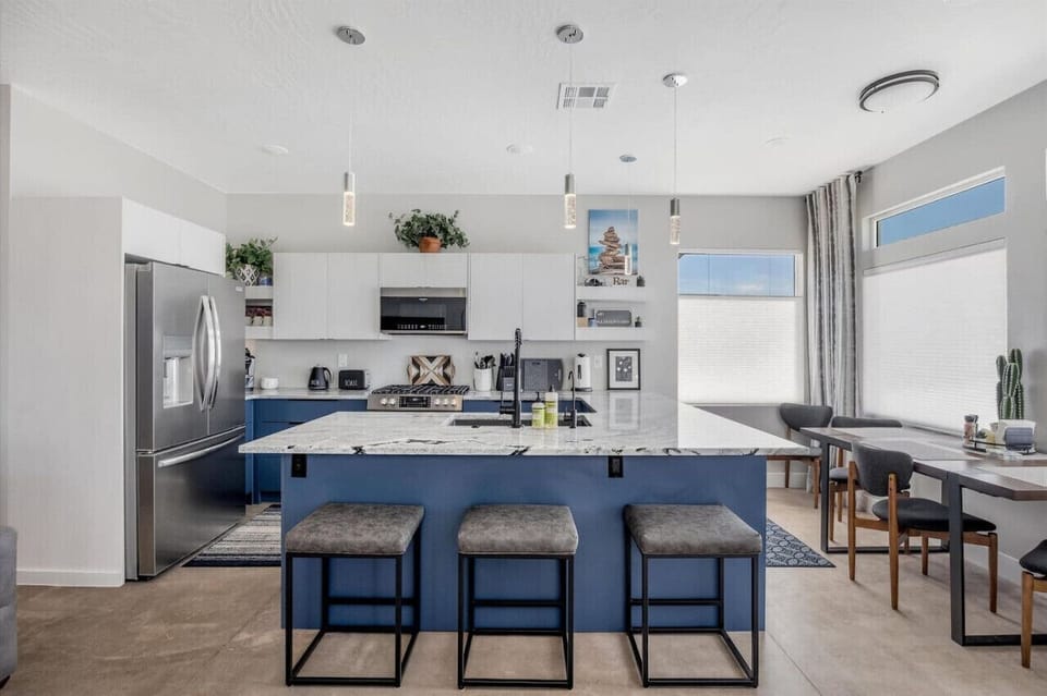 Fully stocked kitchen