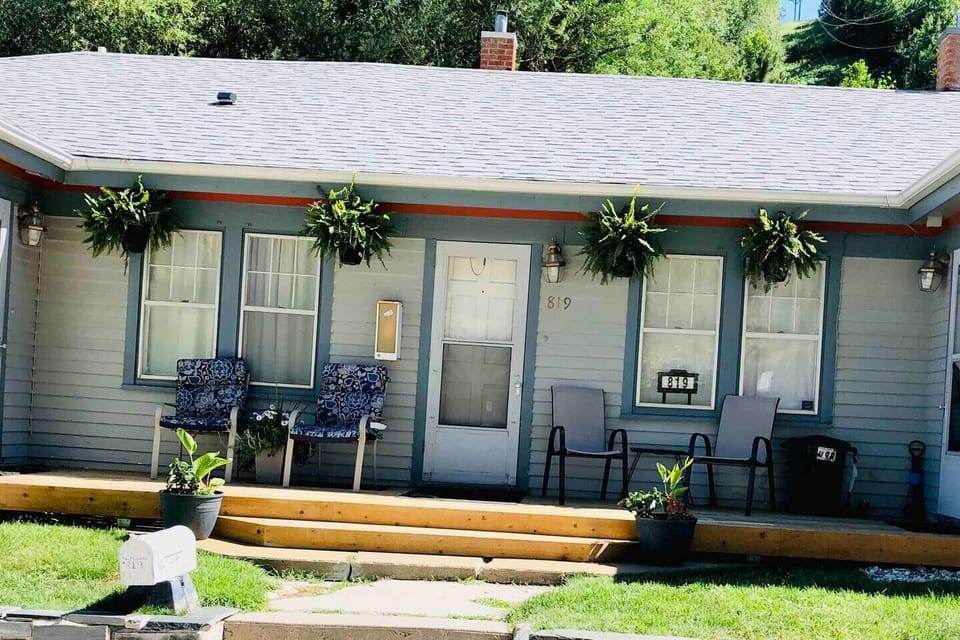 Front porch and entrance to Triplex. 