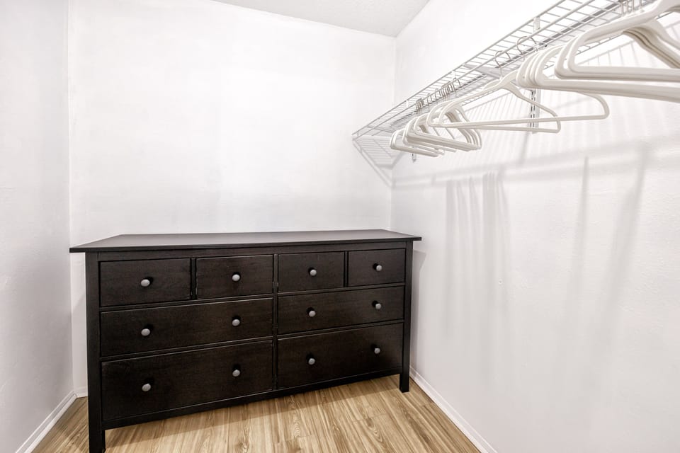 drawer inside walk in closet in master bedroom