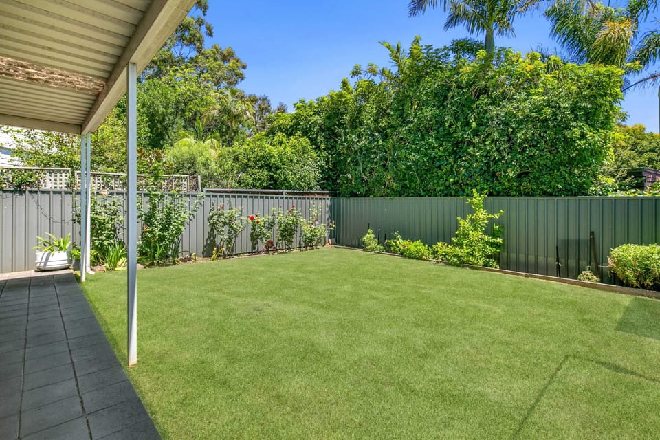 Fully enclosed backyard