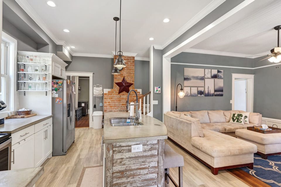 Open-Concept Kitchen & Living Area – A seamless blend of style and functionality for entertaining.