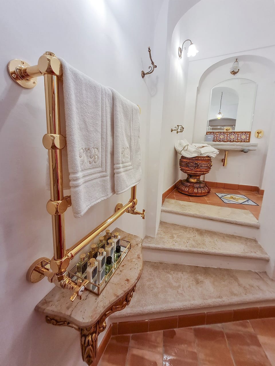 Elite Room, Sea View | Bathroom | Hair dryer, bathrobes, slippers, bidet