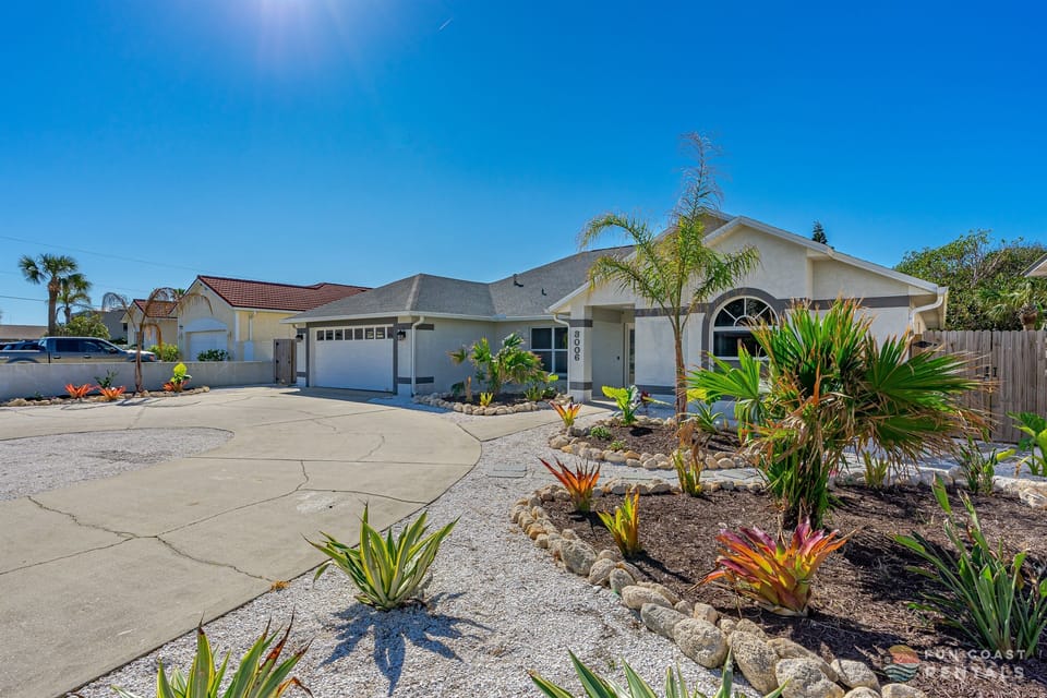 Ample parking for up to 4 cars with attached garage!