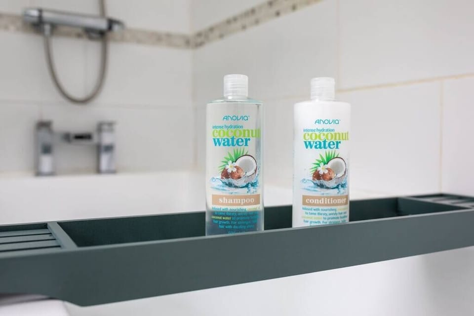 Indulge in a spa-like experience with our complimentary shampoo and conditioner—your hair will thank you
