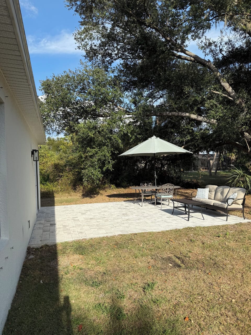 Backyard patio
