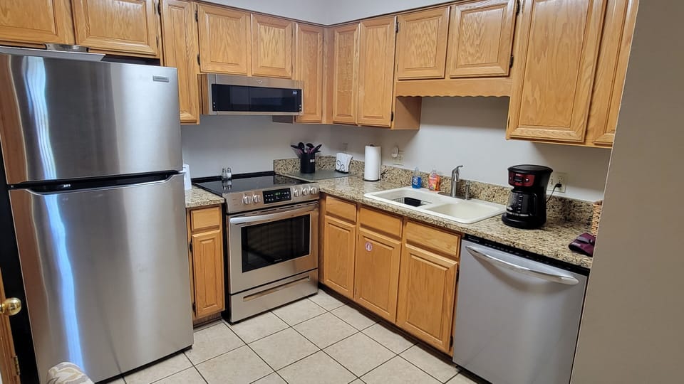 Fully stocked kitchen