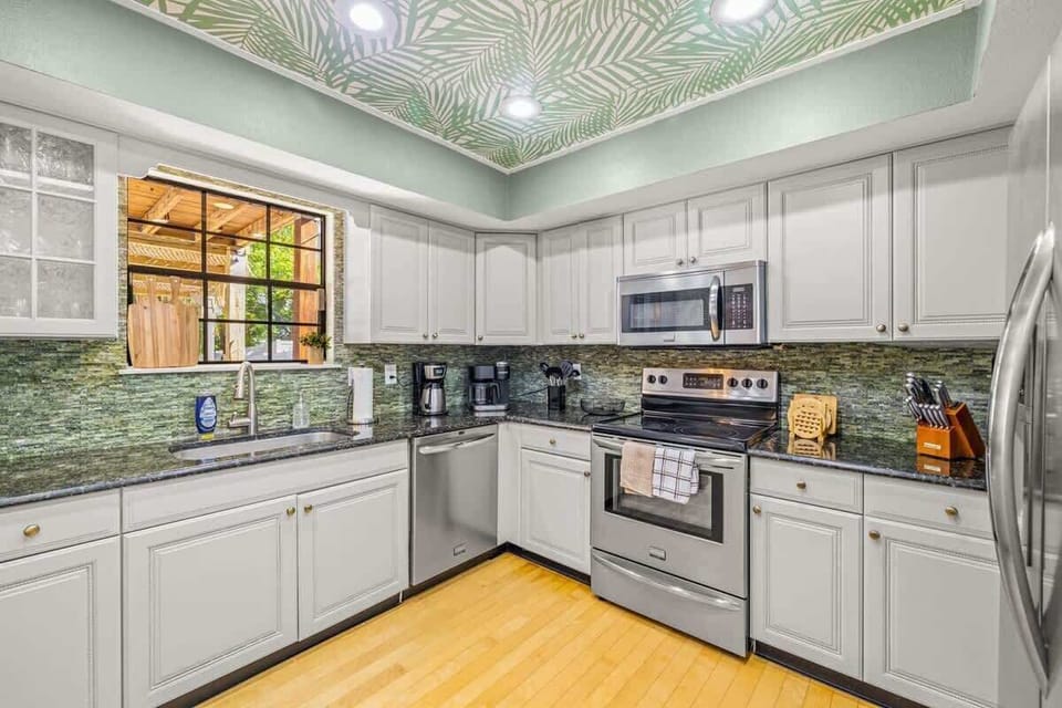 Fully stocked kitchen
